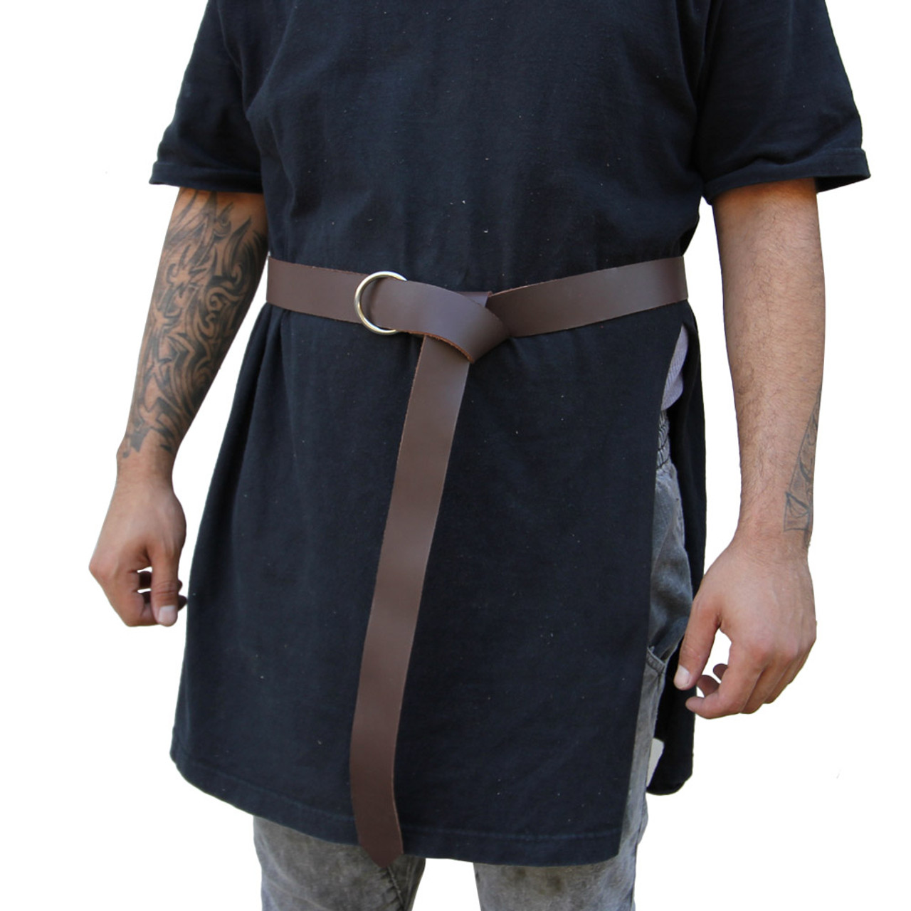 Simple Brown Medieval Leather Belt
