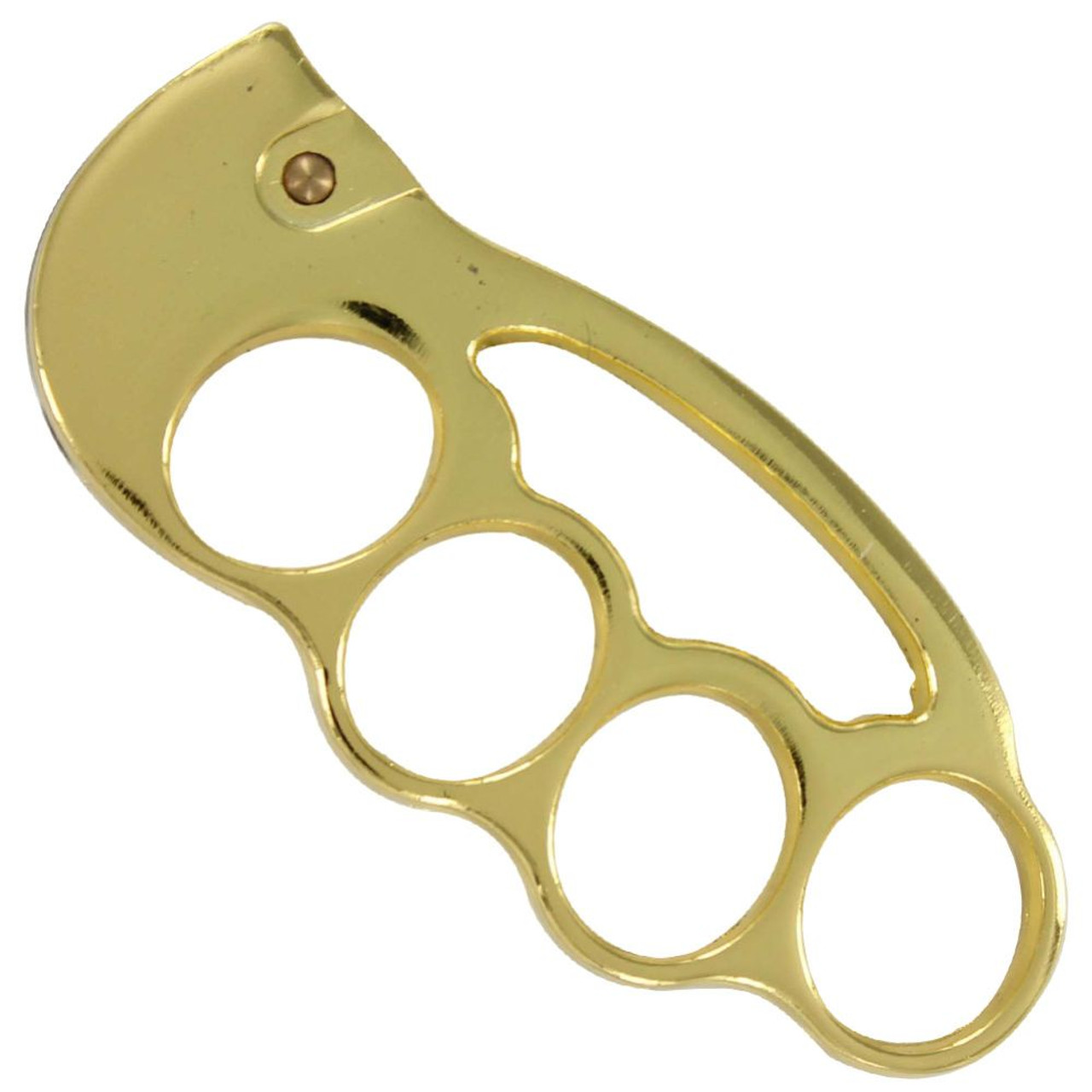 Pivot Jab Automatic Brass Knuckle Karambit Knife - Kaswords.com