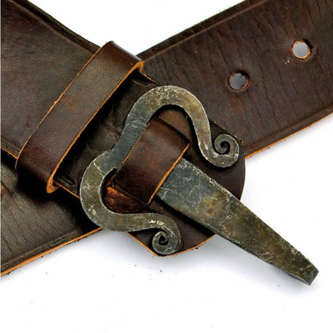 (未使用･未開封品)　Abred (Breton Celtic Folk) lok26k6 Celtic Embossed Buckle Belt - Leather Belt - Buckle Belt for