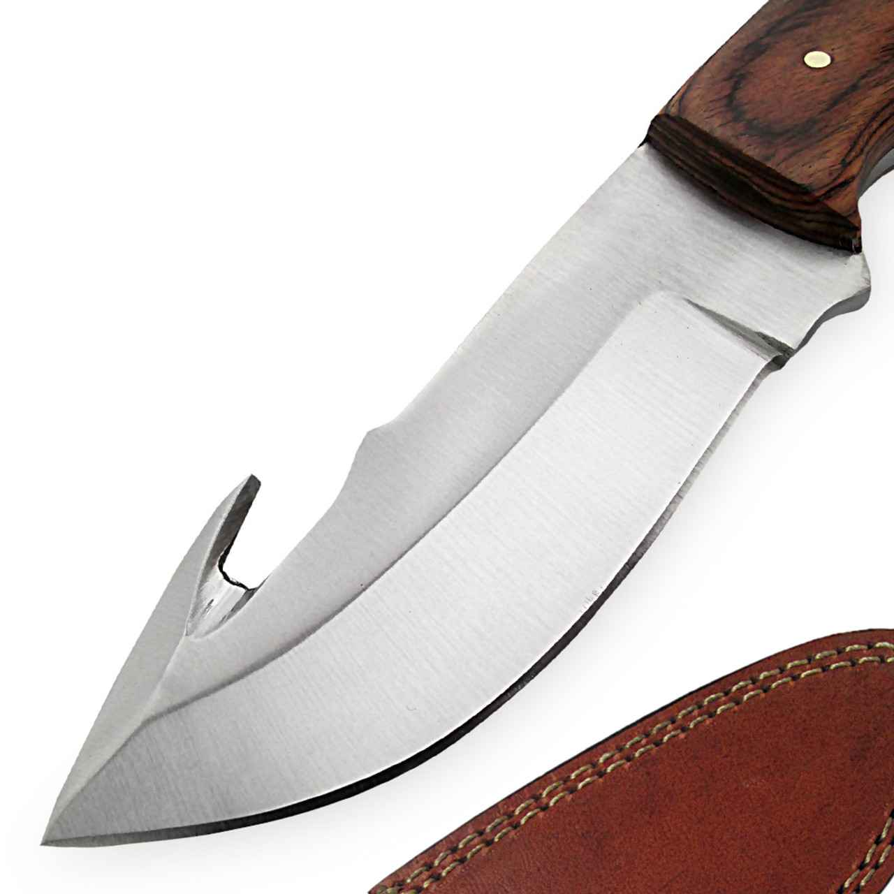 Buy Wholesale China Blade Hunting Knife Set Full Tang Handle Straight Edge  Gut Hook Sheath & Kitchen Knife at USD 2.3