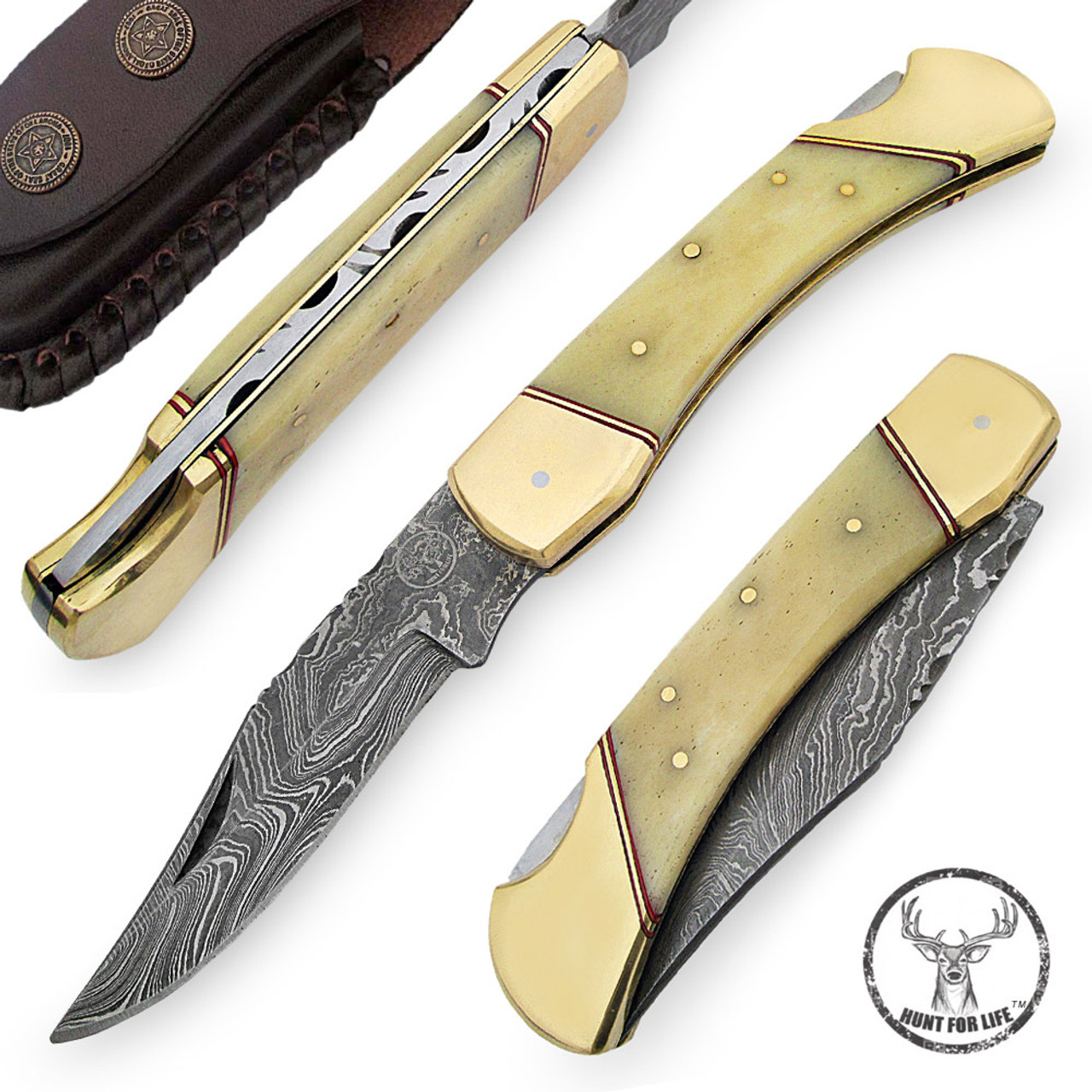 Brass Lockback Pocket Knife