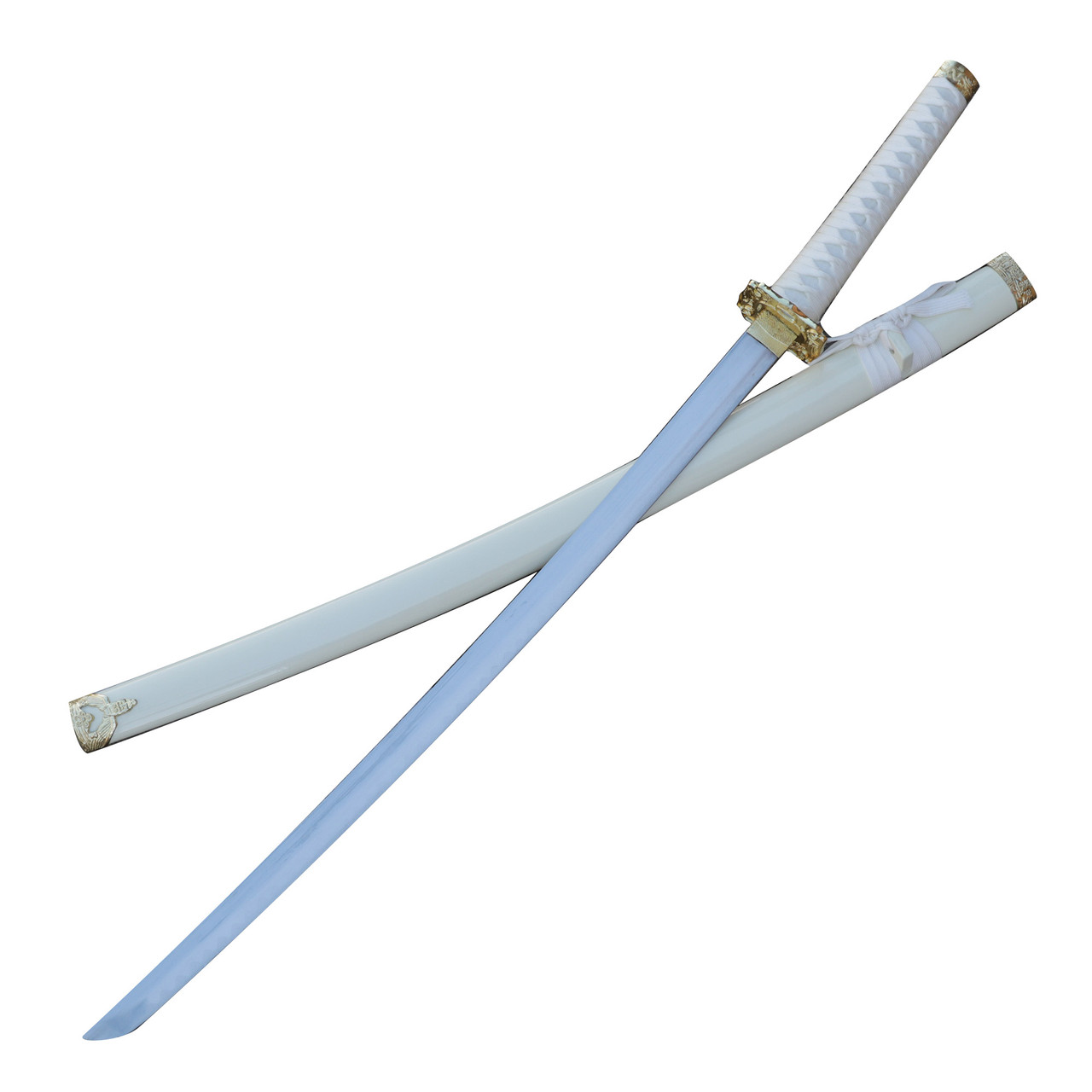 Great White Serpent Decorative Traditional Japanese Katana Sword ...