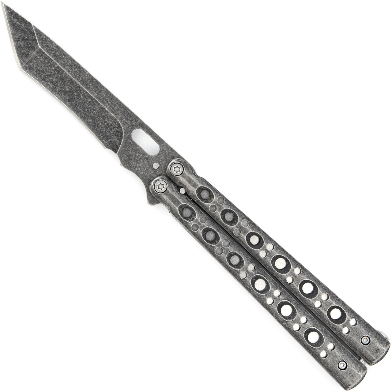 Shooting Cans Balisong Butterfly Flipper Knife