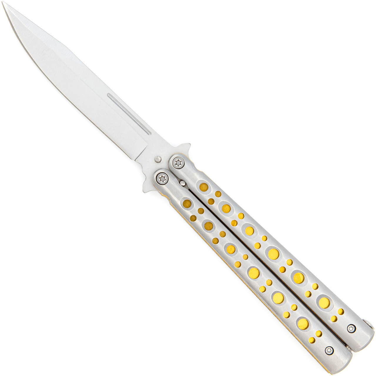 Shooting Cans Balisong Butterfly Flipper Knife