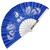 Japanese Tessen-Jutsu Iron Fan Tai Chi Blue Japanese Tessen-Jutsu Iron Fan Tai Chi Blue