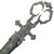 Renaissance Medieval Scissors Silver Dagger Renaissance Medieval Scissors Silver Dagger