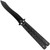 Black Butterfly Balisong Knife with Hard ABS Sheath | Spey Point Blade | Stainless Steel
