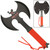Domination Full Tang Double Headed Axe Red Domination Full Tang Double Headed Axe Red