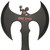 Domination Full Tang Double Headed Axe Red Domination Full Tang Double Headed Axe Red
