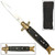 Automatic Italian Stiletto Black Gold Handle Knife Automatic Italian Stiletto Black Gold Handle Knife