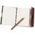 Medieval Flower Embossed Leather Diary & Pencil Medieval Flower Embossed Leather Diary & Pencil