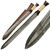 Ancient Greek Infantry Damascus Steel Spatha Sword – Hand Forged, 176 Layer Blade, Leather Sheath