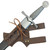 Medieval Hawk Wood Leather Sword Dagger Weapon Frog Costume Accessory | Choose Your Color