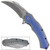 Spinal Tap Shock Blue Karambit Knife