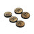 Paisley Yin and Yang Horn Button Set Paisley Yin and Yang Horn Button Set