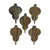 Handmade Autumn Harvest Horn Set of Buttons Handmade Autumn Harvest Horn Set of Buttons