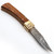 Damascus Fire Whiskey Lever Lock Knife