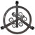 Hand Forged Medieval Folding Collapsible Iron Grill Stand