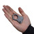 Skull Basher 2.0 Mini Single Hole Damascus Steel Knuckle Keychain Accessory