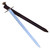 Functional Steel Arming Sword with Templar Cross Pommel and Leather Scabbard