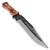 Wild Hog Bowie Outdoor Hunting Knife | Wooden Handle |