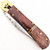 Bleeding Sky Damascus Clip Point Automatic Switchblade Lever Lock Knife