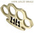 Double Dealer 100% Pure Brass Knuckle Paper Weight Accessory