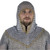 Medieval V Face Mild Steel Butted Chainmail Coif Armor With Pure Brass Edges