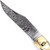 County Line Hand Crafted Damascus Steel Automatic Lever Lock Pocket Knife