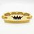 Walk on the Wired Side 100% Pure Brass Knuckle Paper Weight Accessory | Crown Design