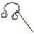 Finishing Touch Hand Forged Damascus Brooch Cloak Pin Unisex Medieval Celtic Accessory w/ Copper Pin