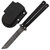 Black Butterfly Balisong Knife with Hard ABS Sheath | Tanto Point Blade | Damascus Steel