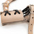 Left-Handed Universal Adjustable Bovine Leather Sword Frog | Natural Tan