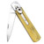 Hornets Nest Automatic Stainless Steel Lever Lock Switchblade Knife | Cream ABS Handle