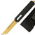 Rich Impression Automatic OTF Out the Front Knife w/ Textured Golden Blade & Black Handle Including Belt Clip Glass Breaker