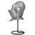 Shining Knight 20G Steel Miniature Home Office Décor Piece Medieval Helm Helmet w/ Iron Stand Included