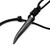 Hidden Power Damascus Steel Pendant Necklace w/ Adjustable Leather Cord