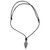 Catch the Wind Arrowhead Damascus Steel Pendant Necklace w/ Adjustable Leather Cord