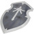 Cross Shield – Painted Mild Steel with Secure Belt Handle and Roller Buckle