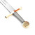 Excalibur Sword – Ornate Longsword with Leather Sheath