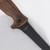 Tactical Slim Fillet Knife –Black Blade, Hardwood Handle & Belt Clip Sheath