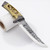 Bald Eagle Etched Blade Knife with Carved Handle – Hunting Collectible