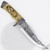 Bald Eagle Etched Blade Knife with Carved Handle – Hunting Collectible