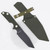 Black Tactical Tanto Fixed Blade Knife with Nylon Sheath Black Tactical Tanto Fixed Blade Knife with Nylon Sheath