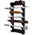Wooden 6-Piece Sword Wall Mount Black – Multi Display Rack