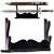 Wooden 2-Piece Sword Table Stand Black – Dual Display Rack