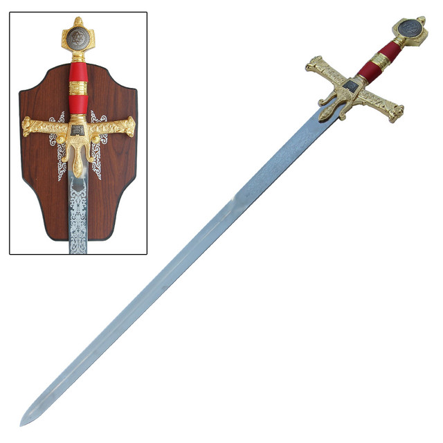 King Solomon Great Sword Red – 51-Inch Decorative Collectible King Solomon Great Sword Red – 51-Inch Decorative Collectible