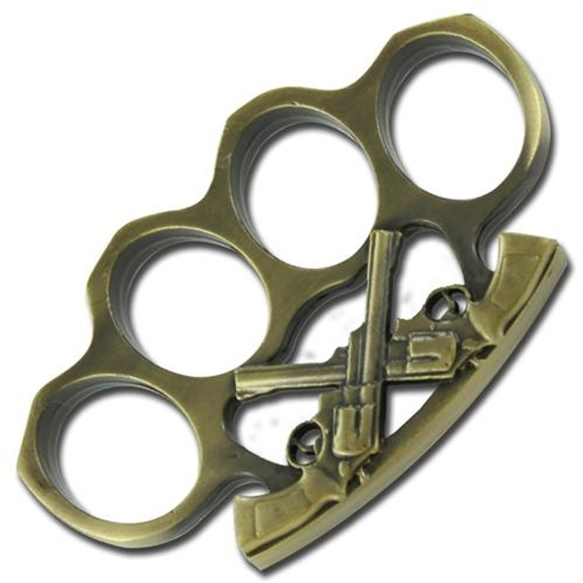 Wild West Gun Slinger Knuckle Buckle Antique Champagne Wild West Gun Slinger Knuckle Buckle Antique Champagne