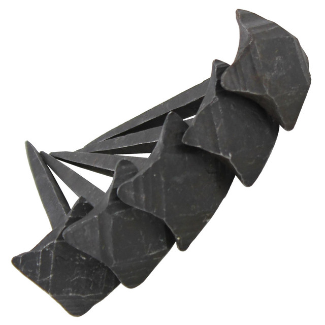 Set of 10 Medieval Renaissance Hand Forged Star Shaped Nails Set of 10 Medieval Renaissance Hand Forged Star Shaped Nails