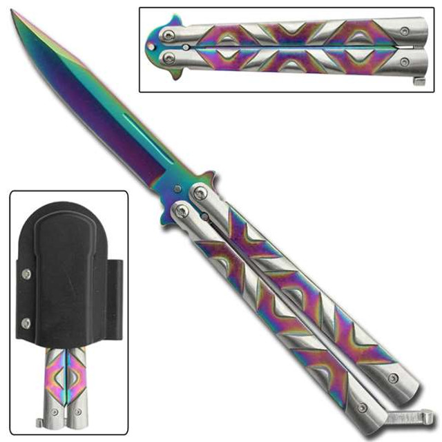 Bubble Gum Pink Butterfly Knife